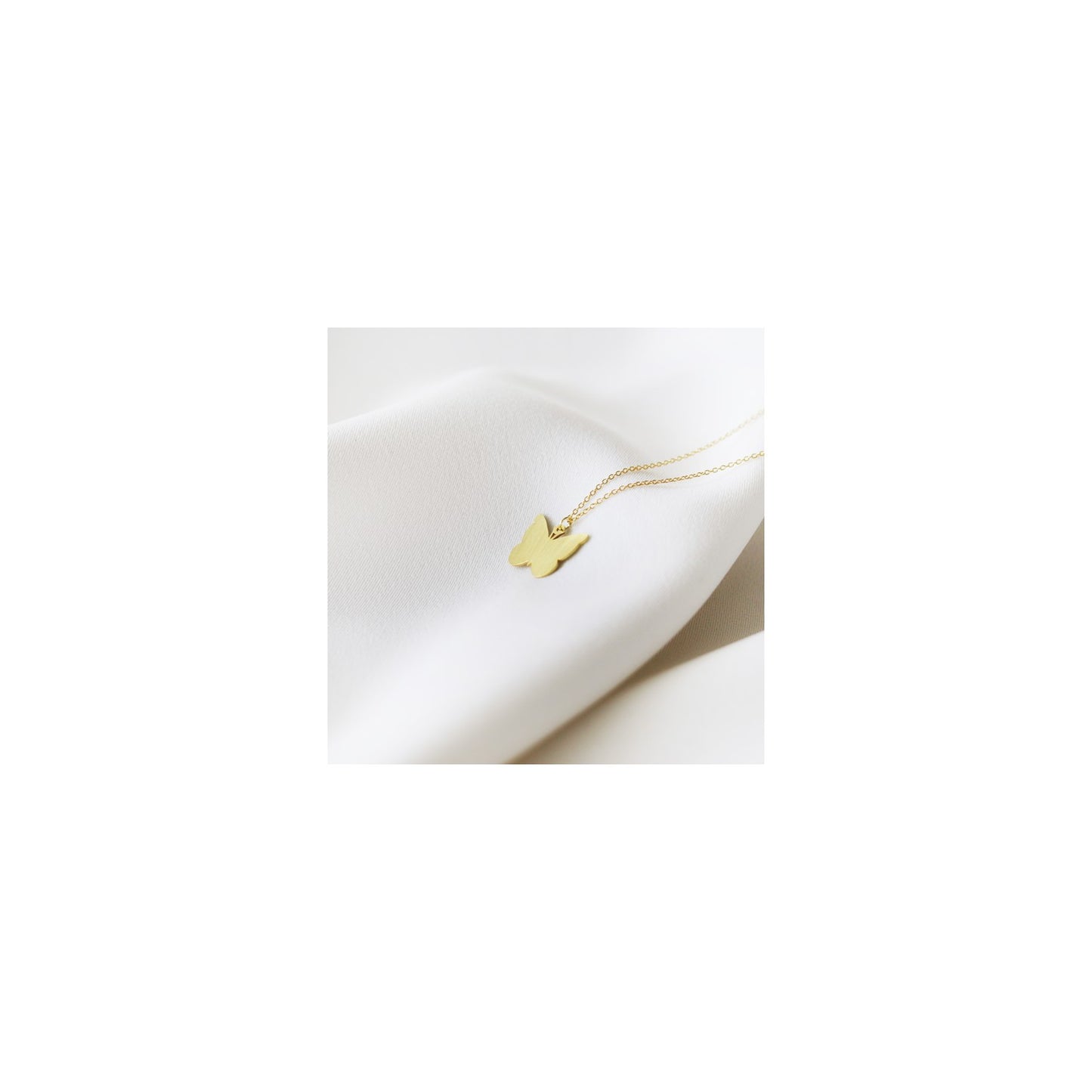 Schmetterling Halskette in Silber oder Gold