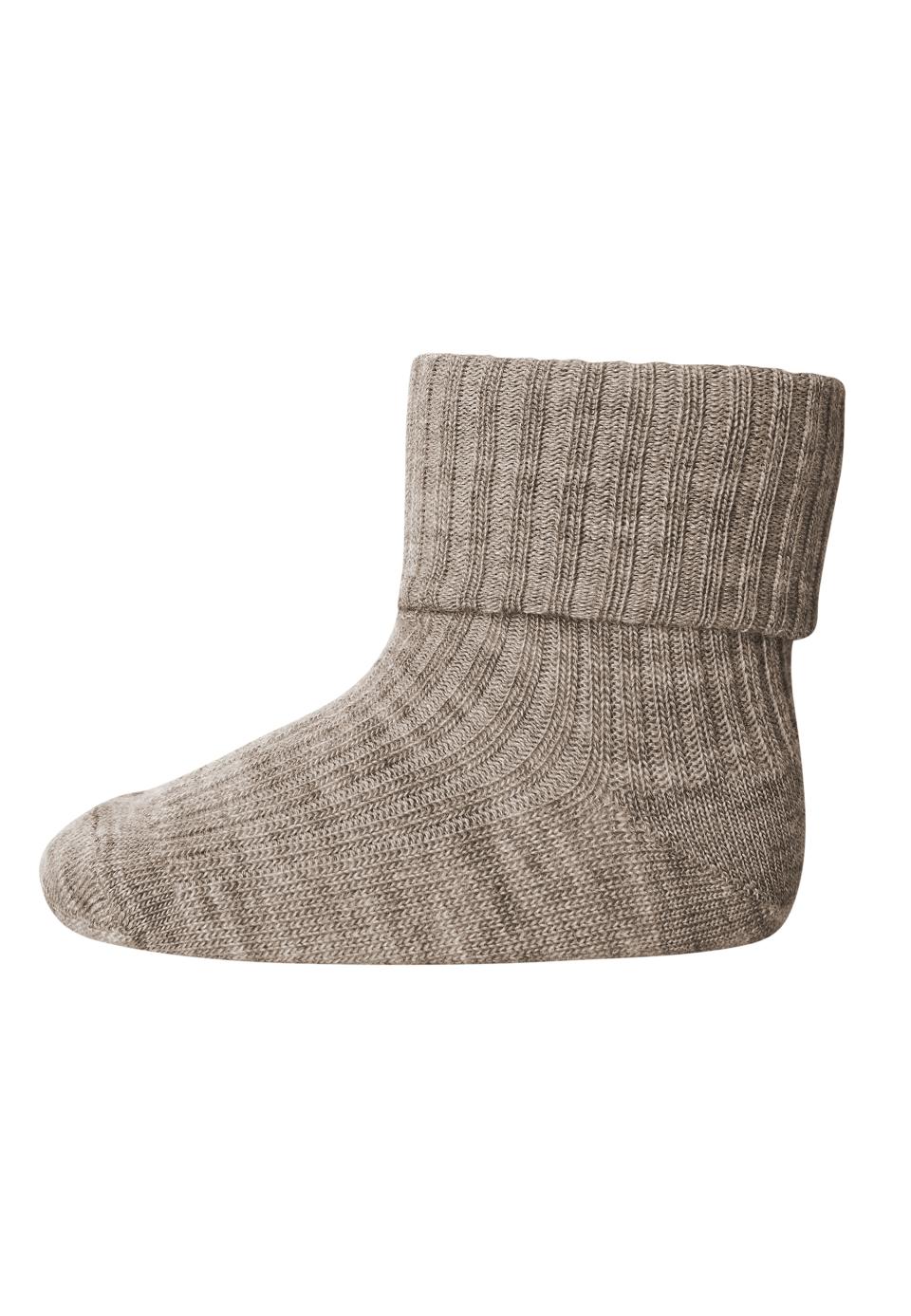 Wool rib baby socks