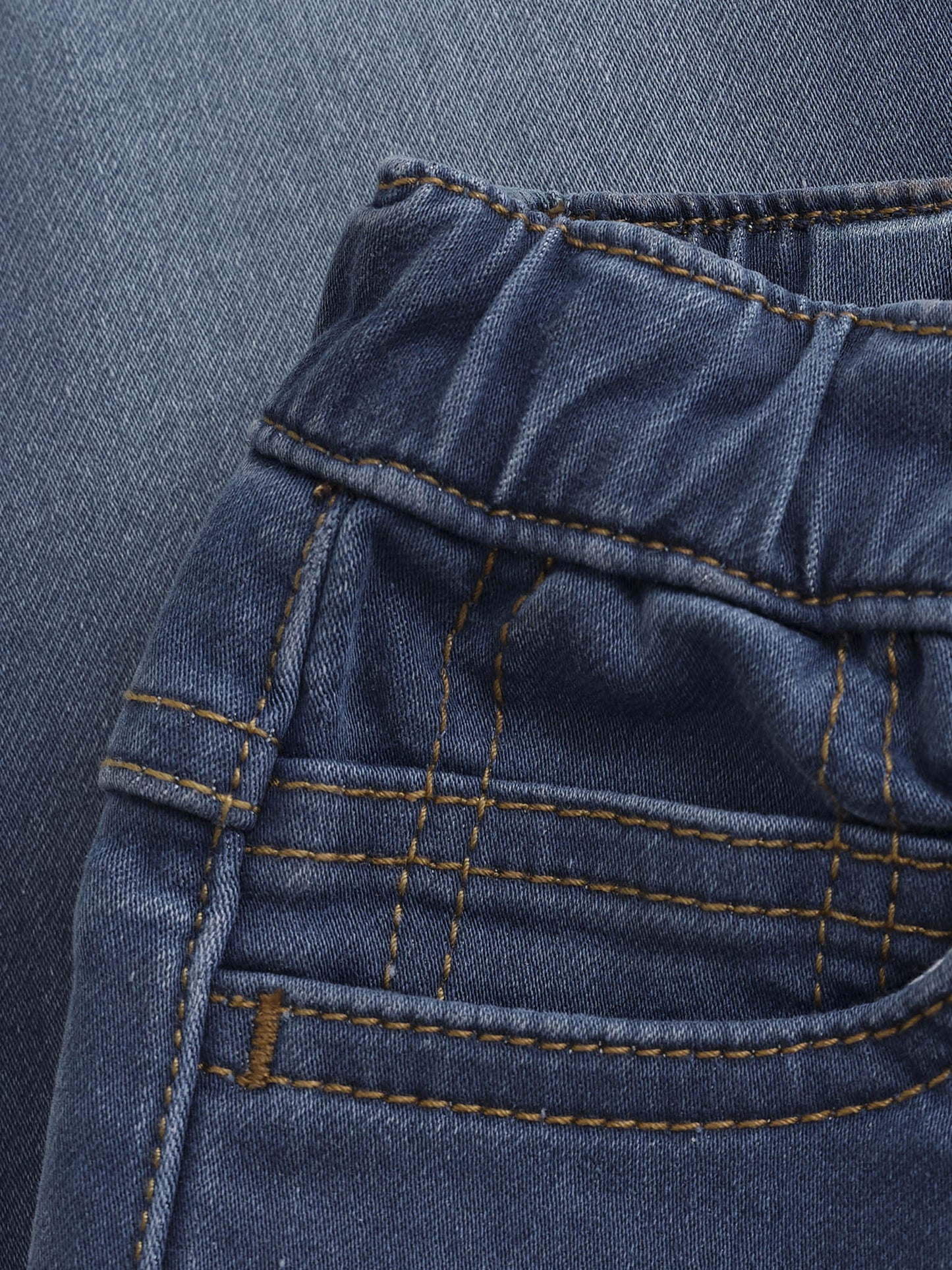 Pants Sweat Denim w. Lining, Dark Navy