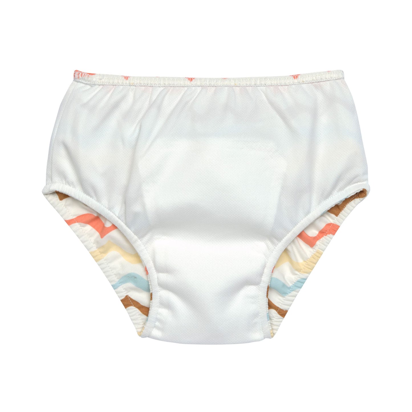 Schwimmwindel Baby - Wellen, Weiss