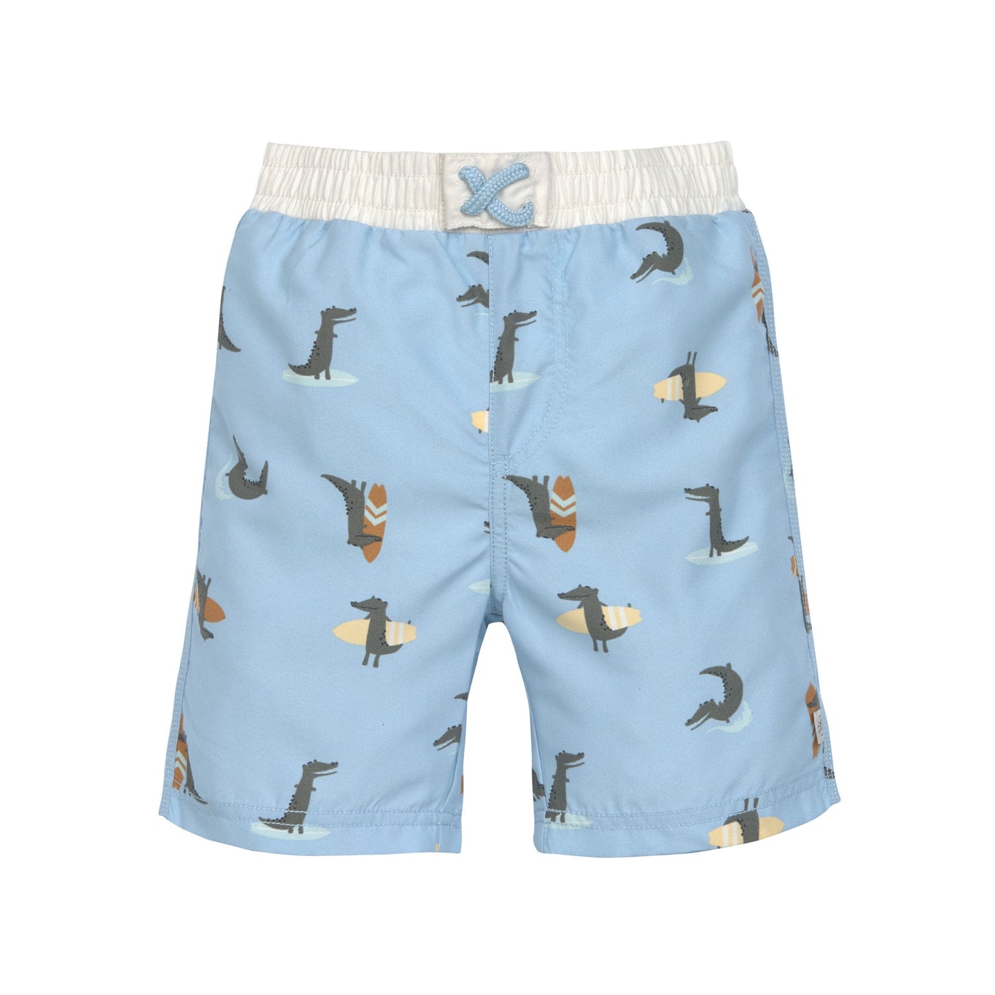 UV Badehose Baby (mit Windel) - Krokodil, Hellblau