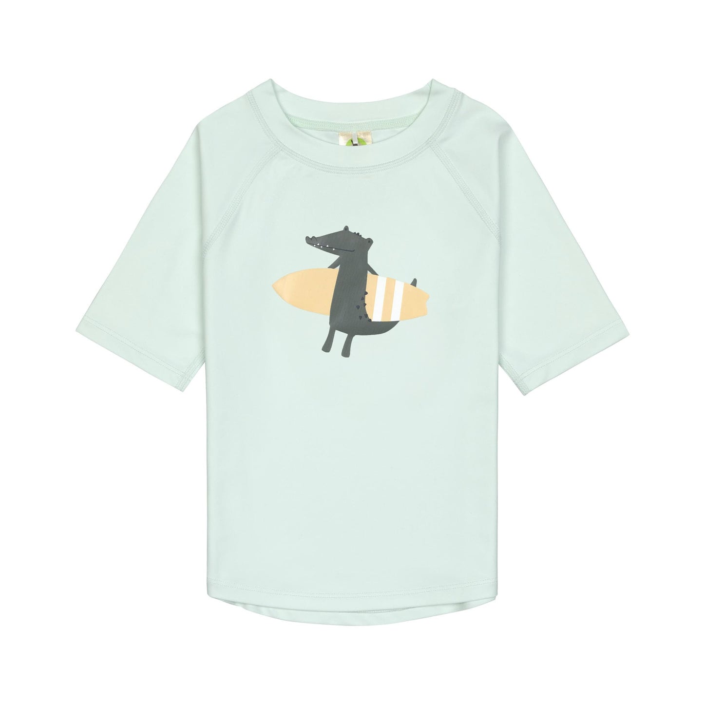 UV Shirt Kinder Kurzarm - Krokodil, Mint