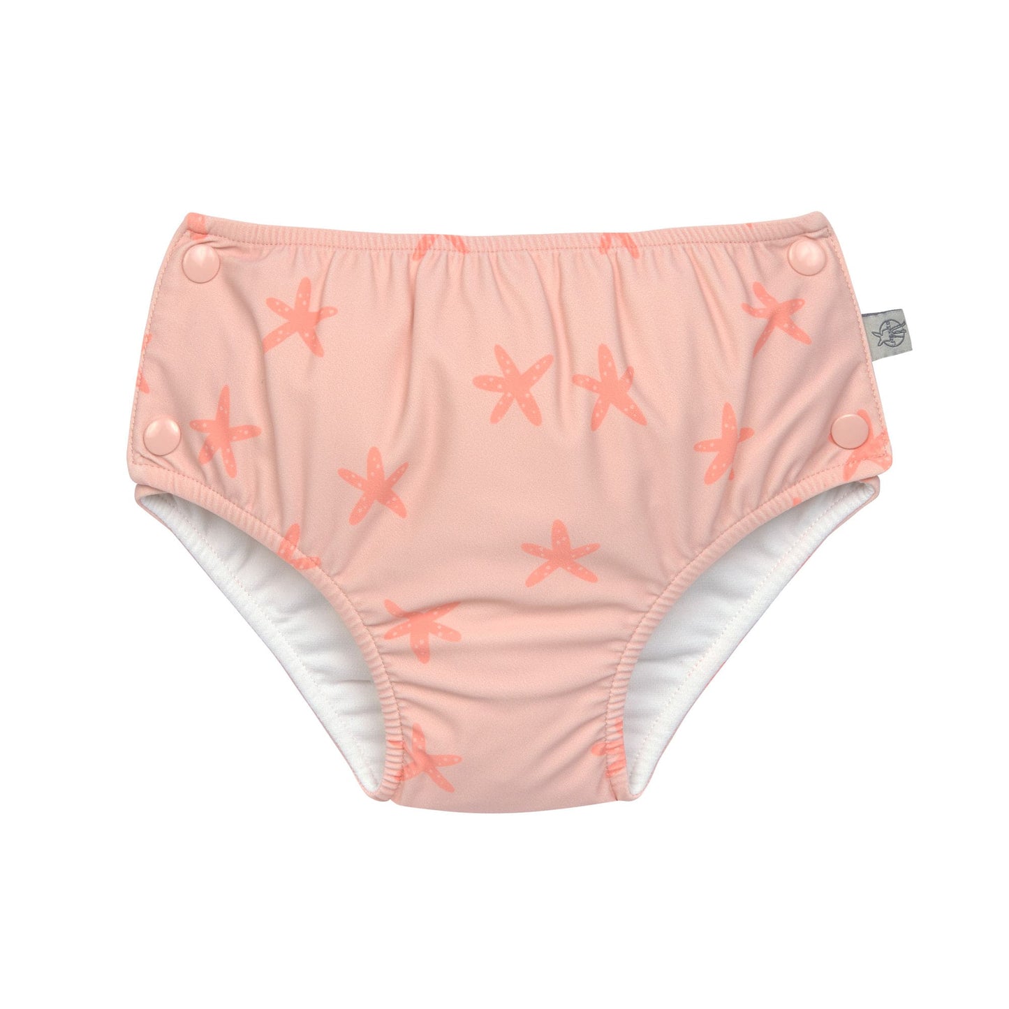 Schwimmwindel mit Druckknöpfen - Seestern, Rosa
