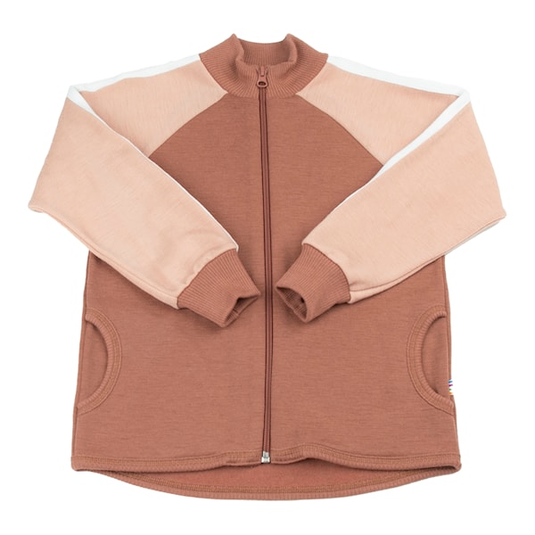 Wolljacke mit Reissverschluss, rosa
