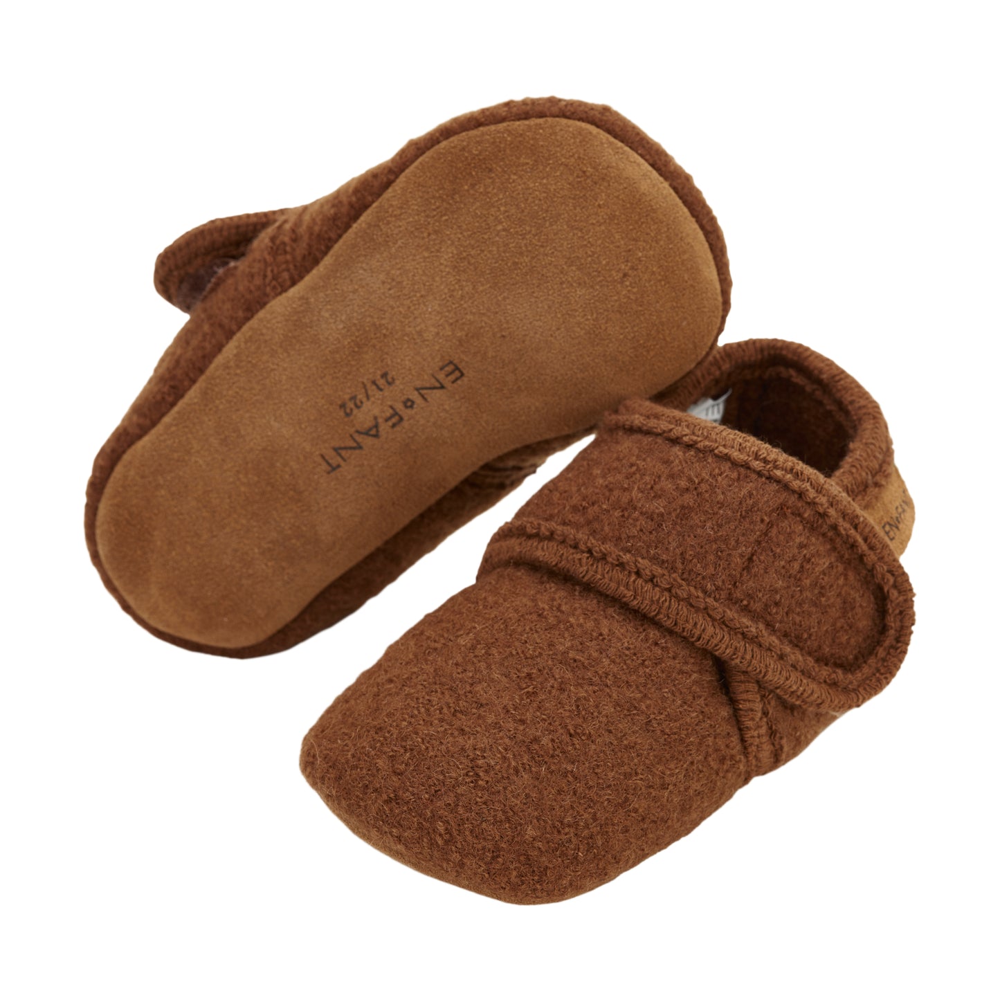 Baby Wool slippers, braun