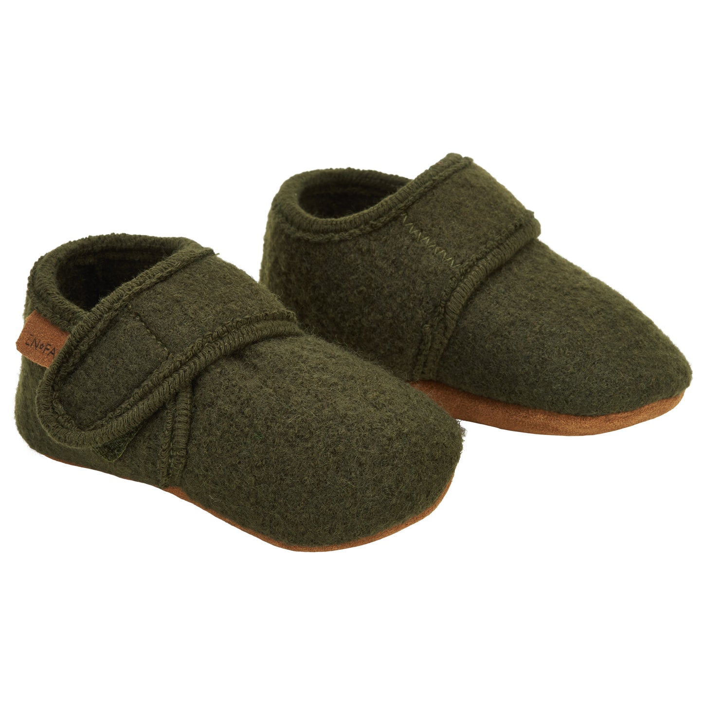 Baby Wool slippers, grün