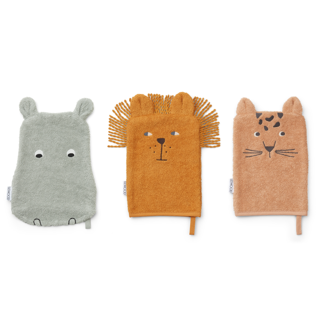 Liewood Waschlappen Sylvester Safari mix