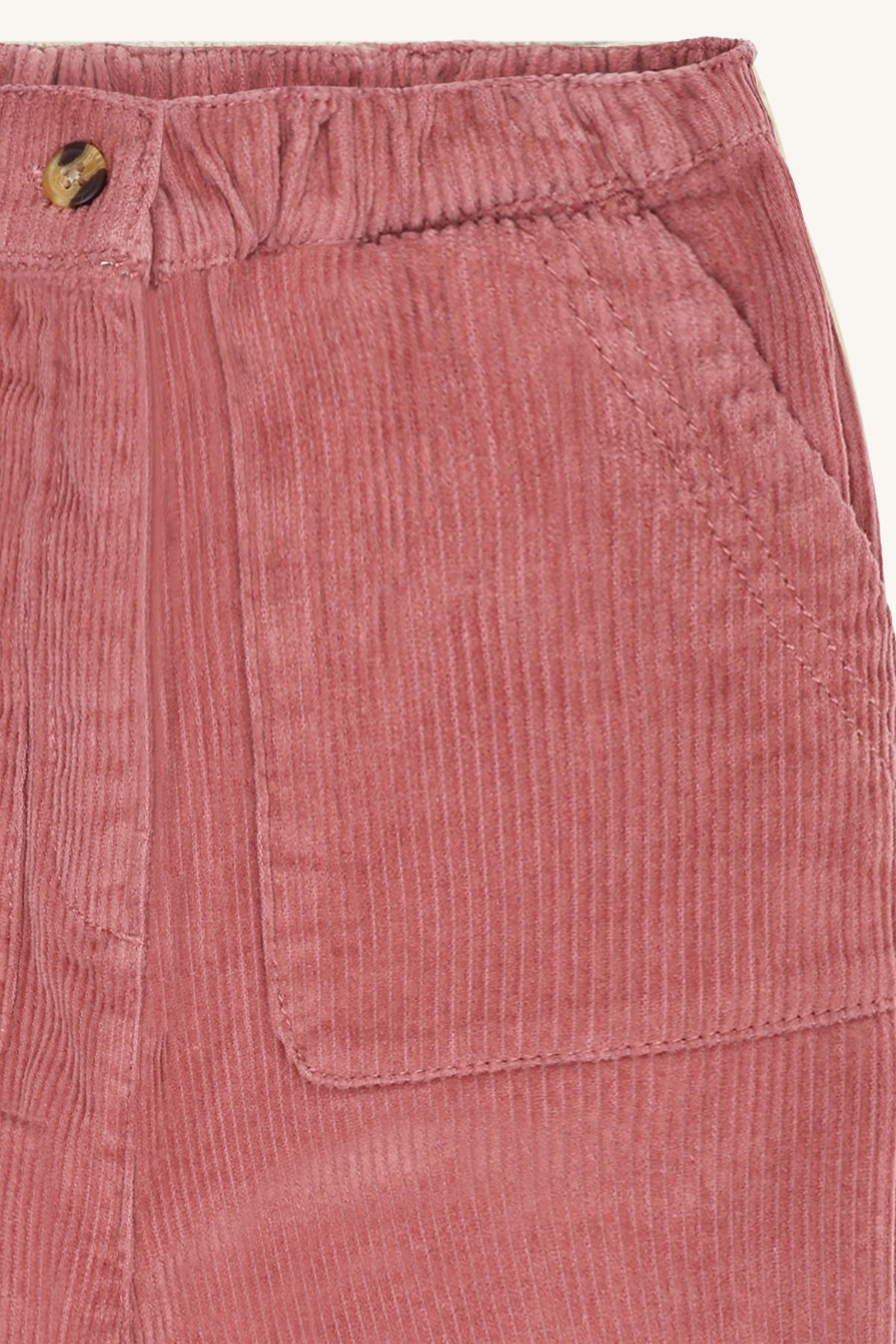 Tammy solid corduroy, Dry rose