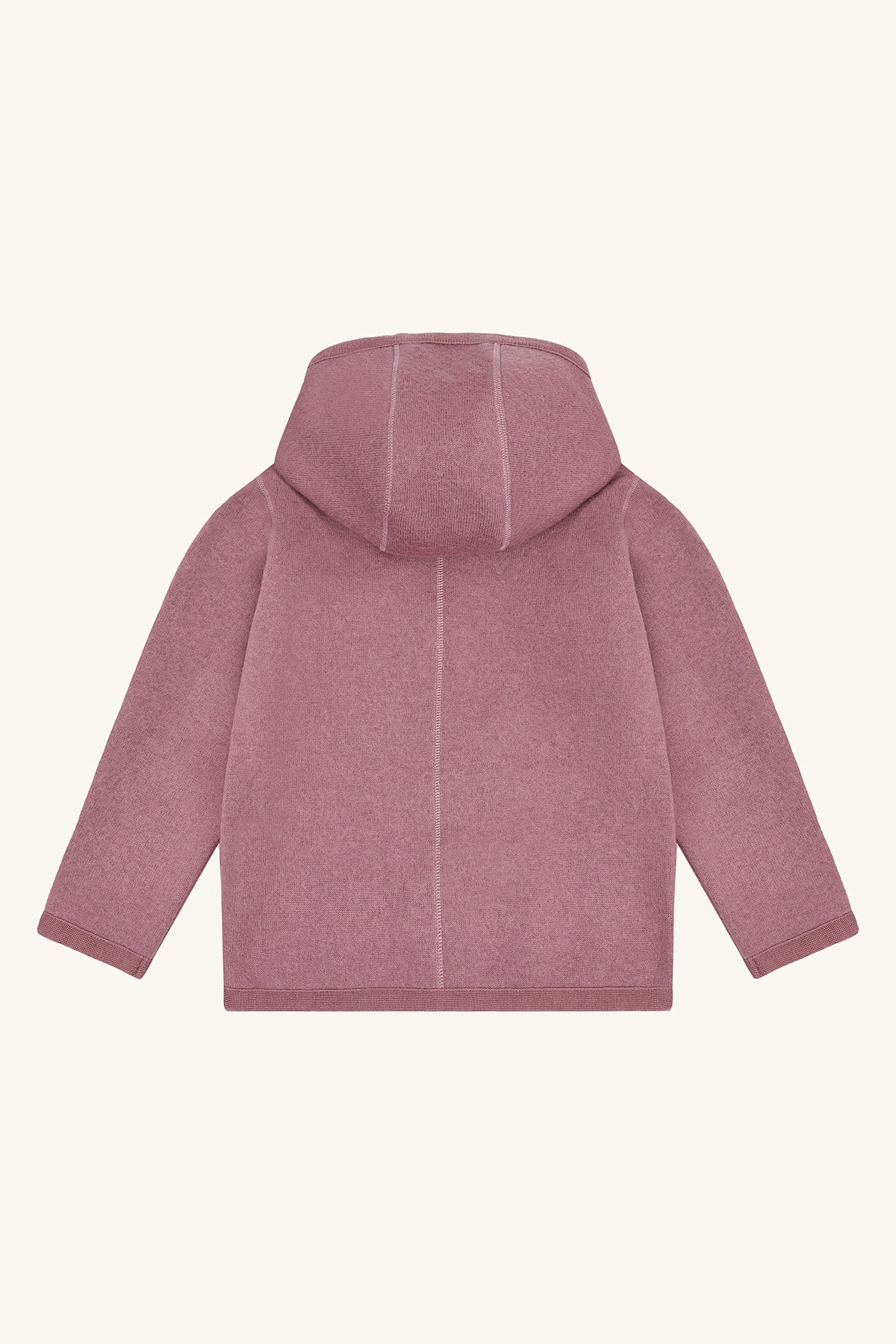 Wollwalk Jacke Ebba mit Kapuze, Pale Mauve
