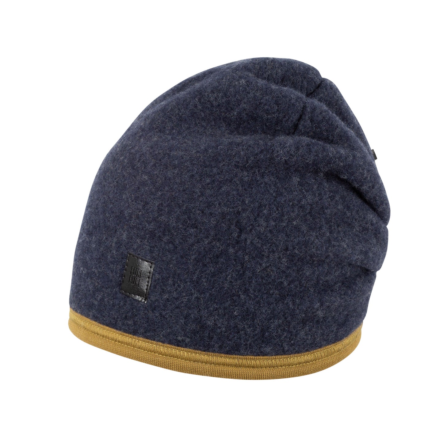 GOTS Kids-Beanie Fleece navy
