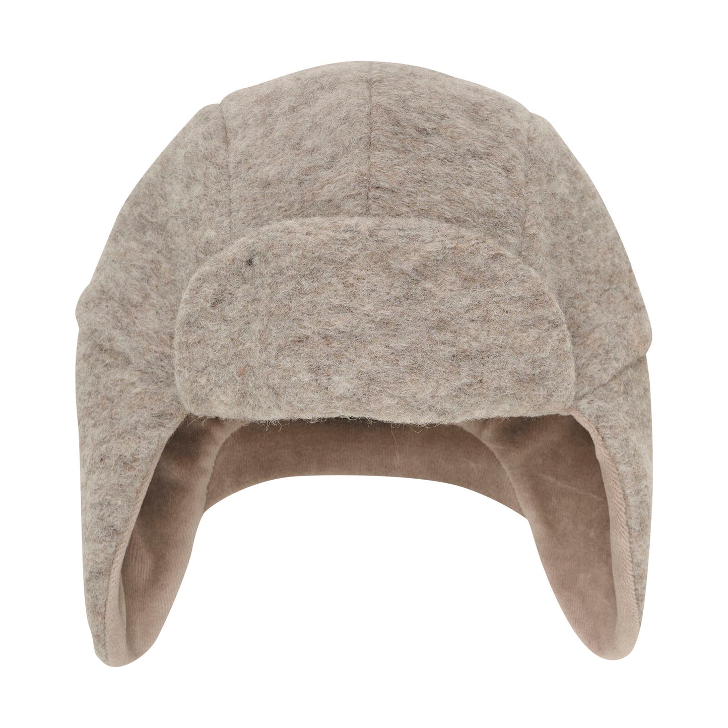 Wollwalk Mütze, beige