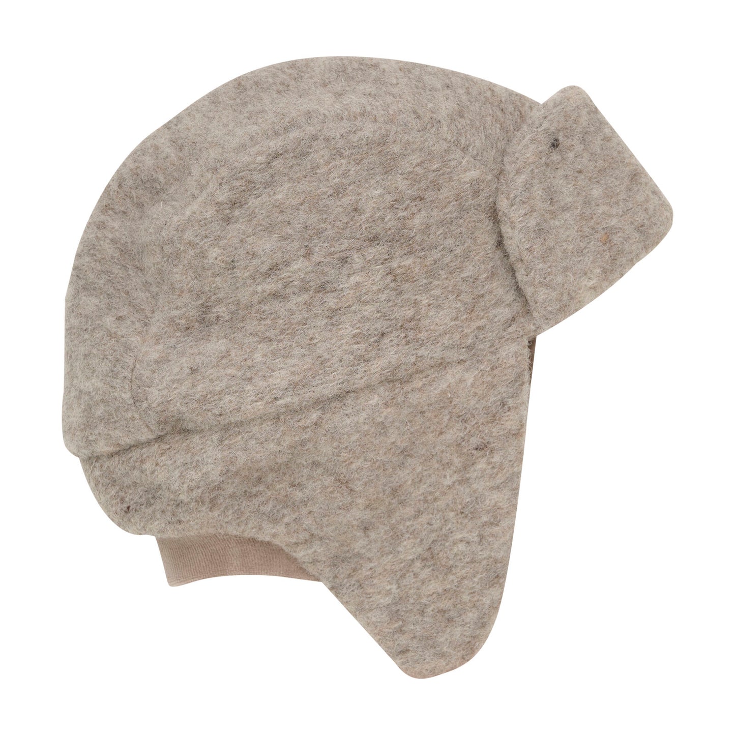 Wollwalk Mütze, beige