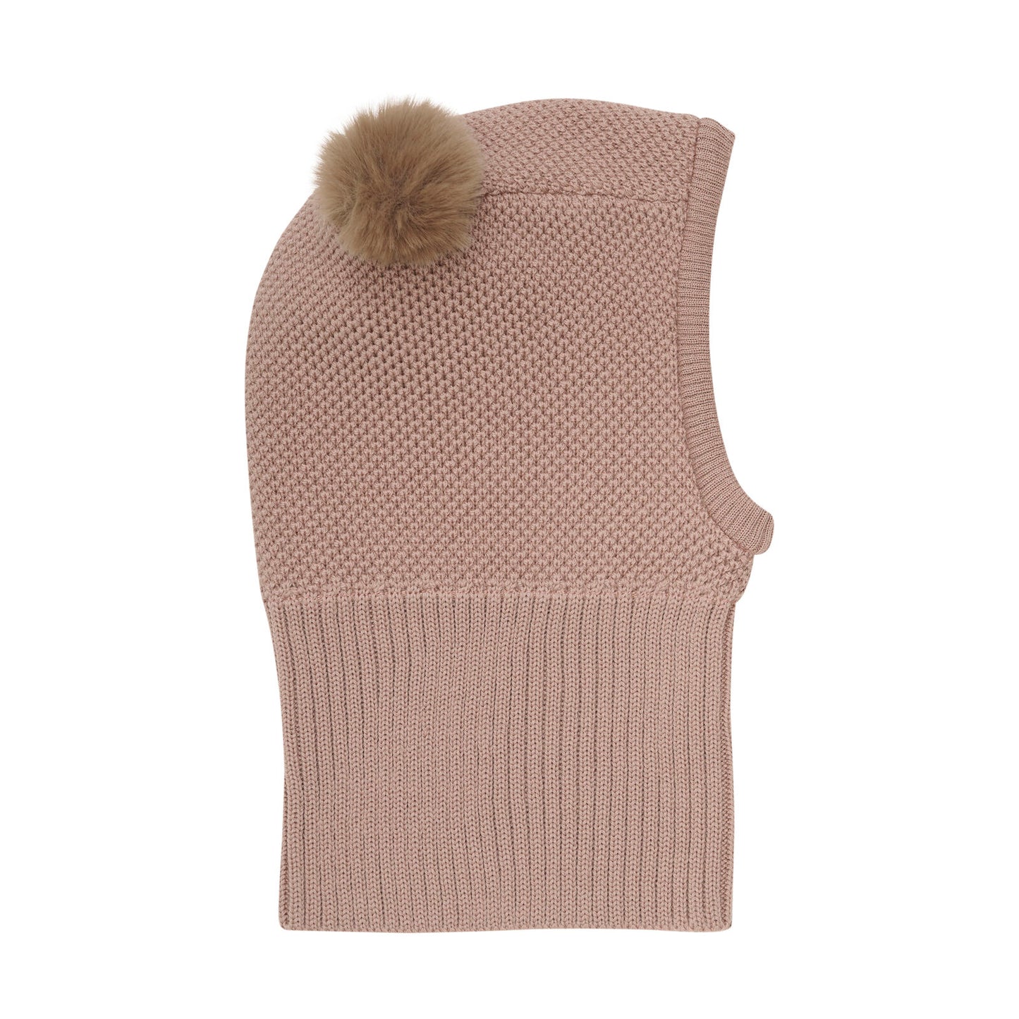 Balaclava Windstop w. Pompoms, rosa