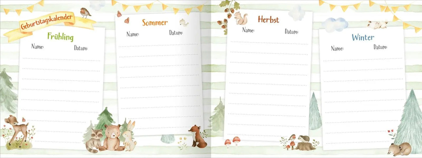 Freundschaftsalbum Waldtiere