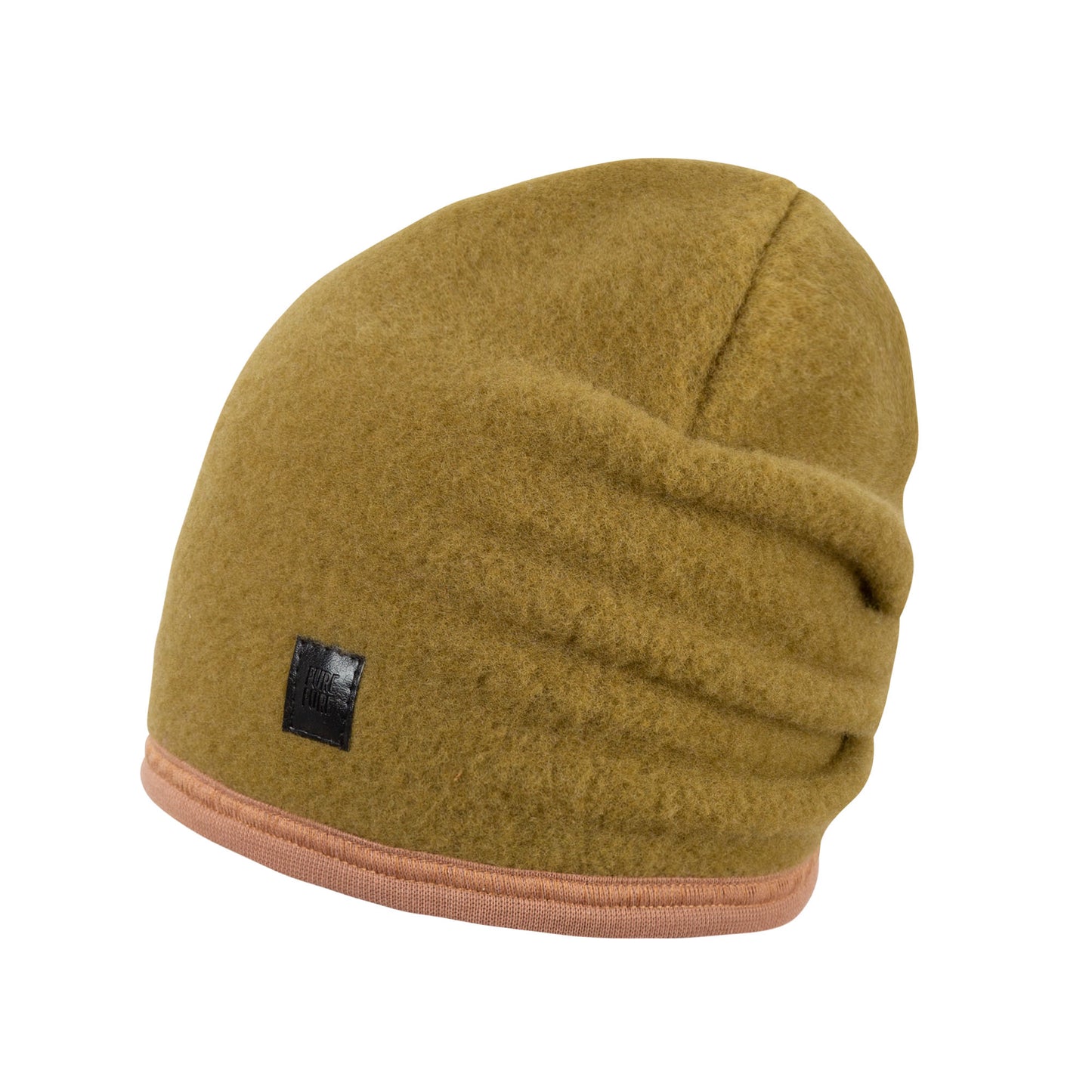 GOTS Kids-Beanie Fleece grün