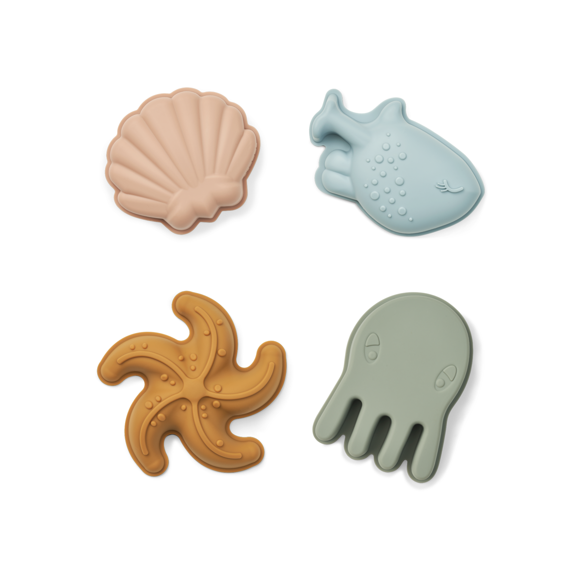 Liewood Gill Mermaid Sand Moulds 4-Pack