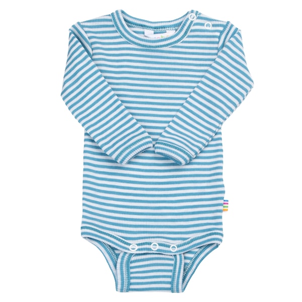 Wolle/Seide Body, blau