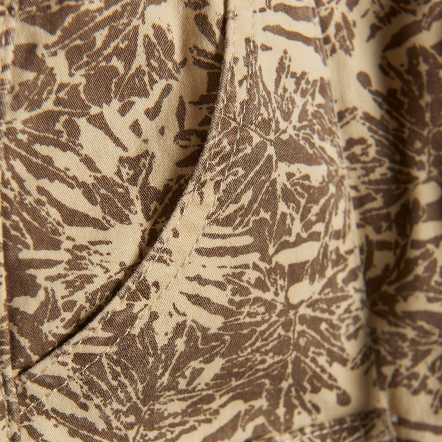 Shorts Twill Blätter