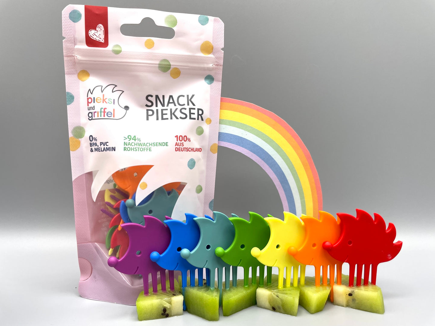 Pieksi und Griffel 7er Set `Rainbow` IGEL