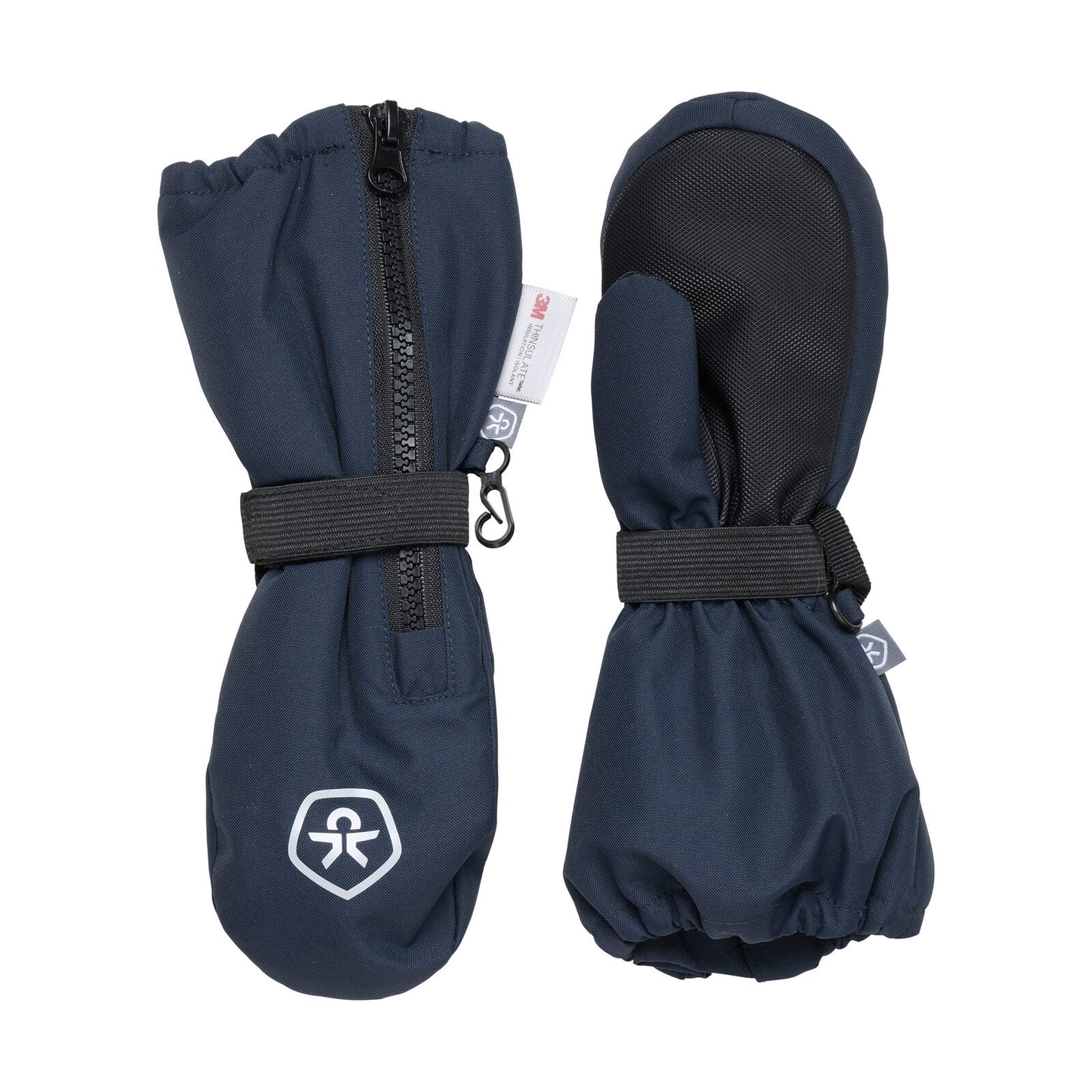 Handschuhe mit Reissverschluss, navy