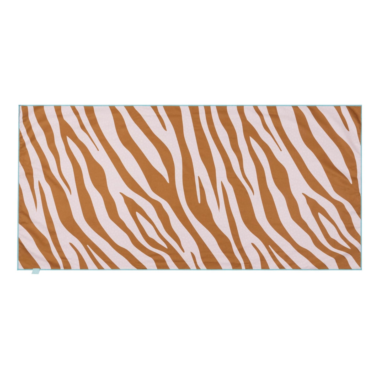 Microfiber Beach Towel 180x90 cm Orange Zebra