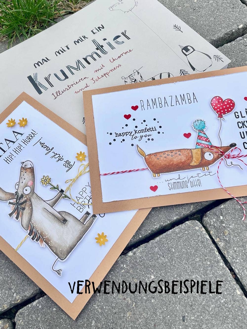 Mal mit mir ein Krummtier, Schritt für Schritt