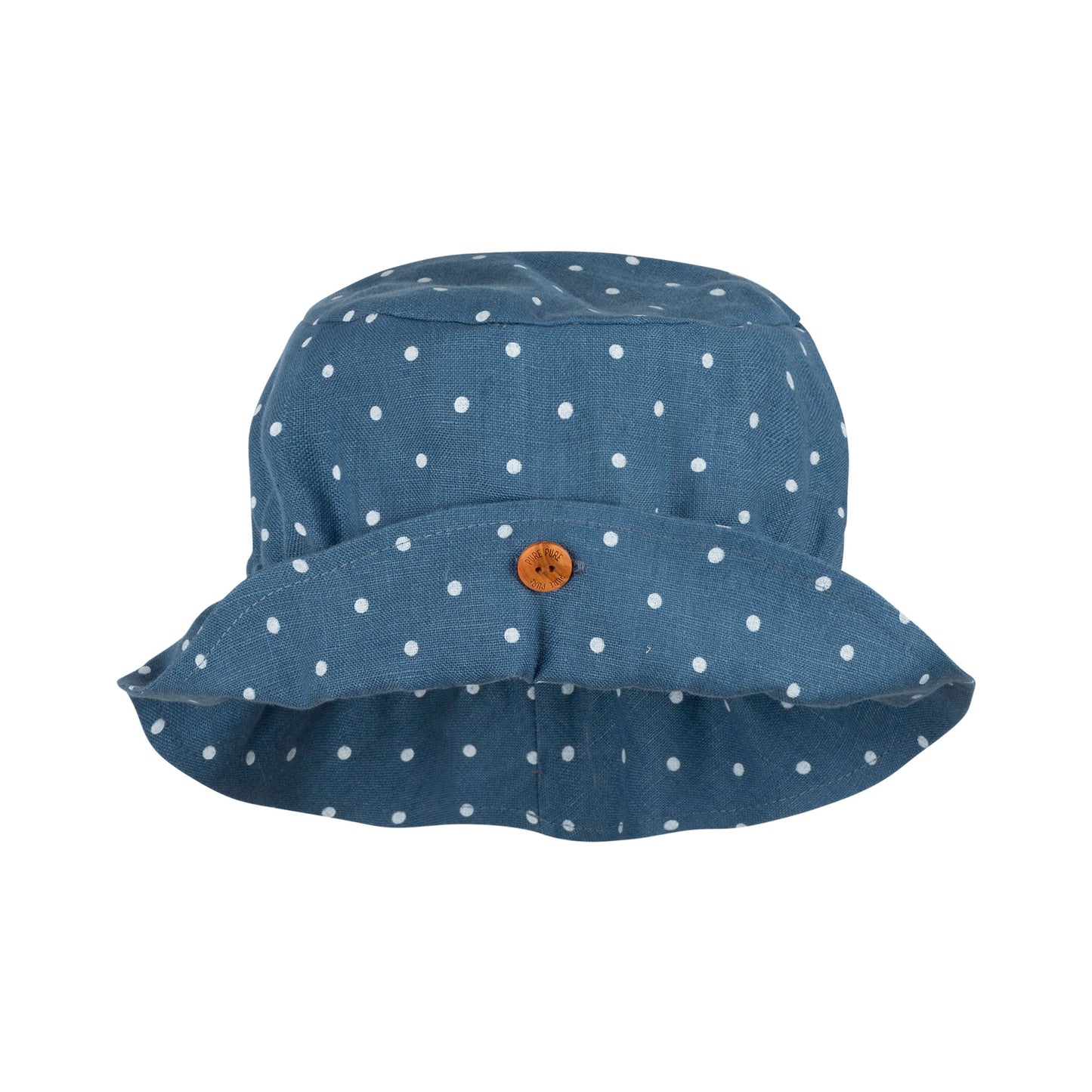 Schlapphut Leinen, pünktchen