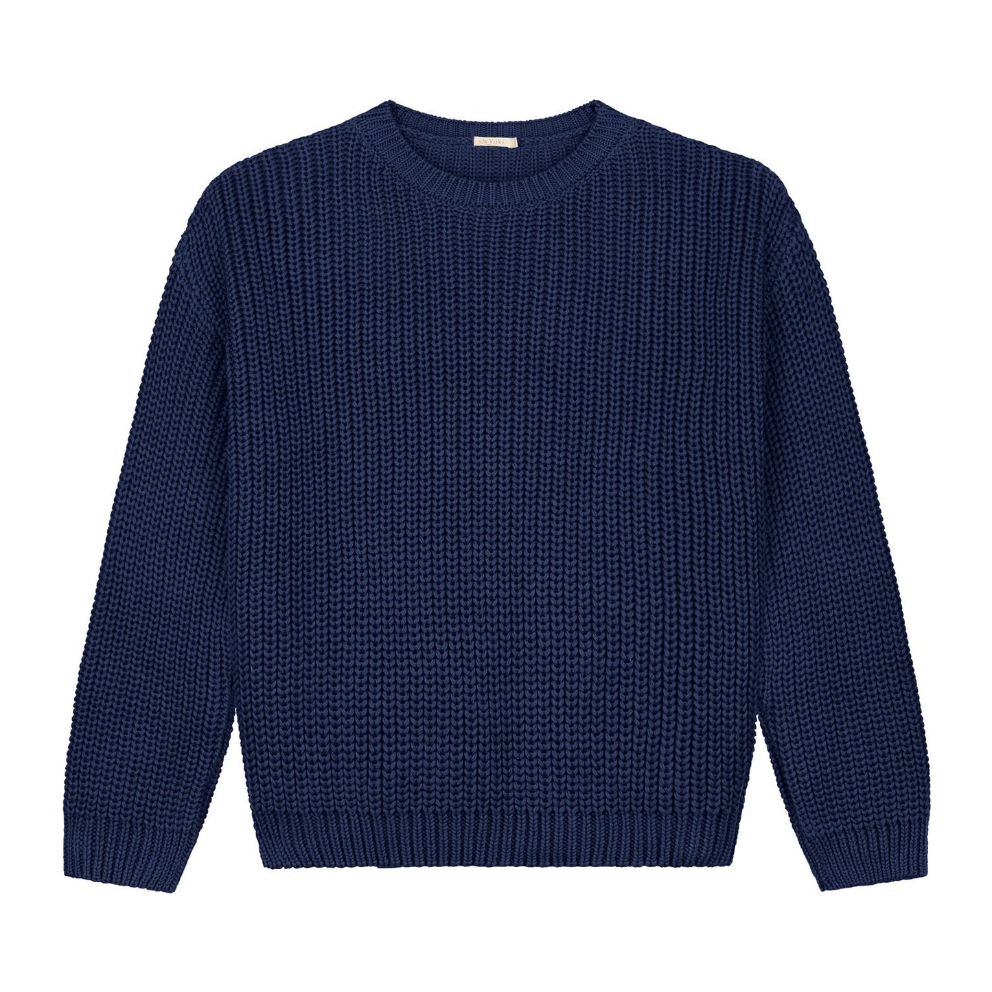 Chunky Women Knit Sweater, navy