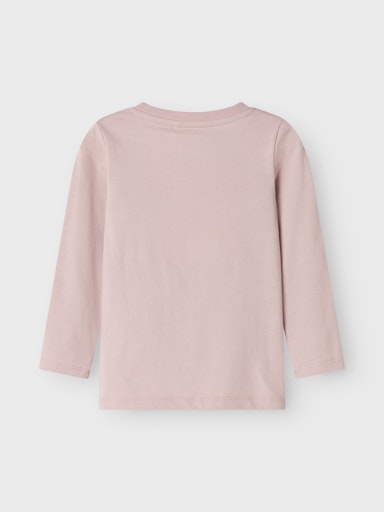 Rückseite eines rosa Kinder Langarmshirts aus Bio-Baumwolle, Bärechind Winterthur Zürich Schweiz