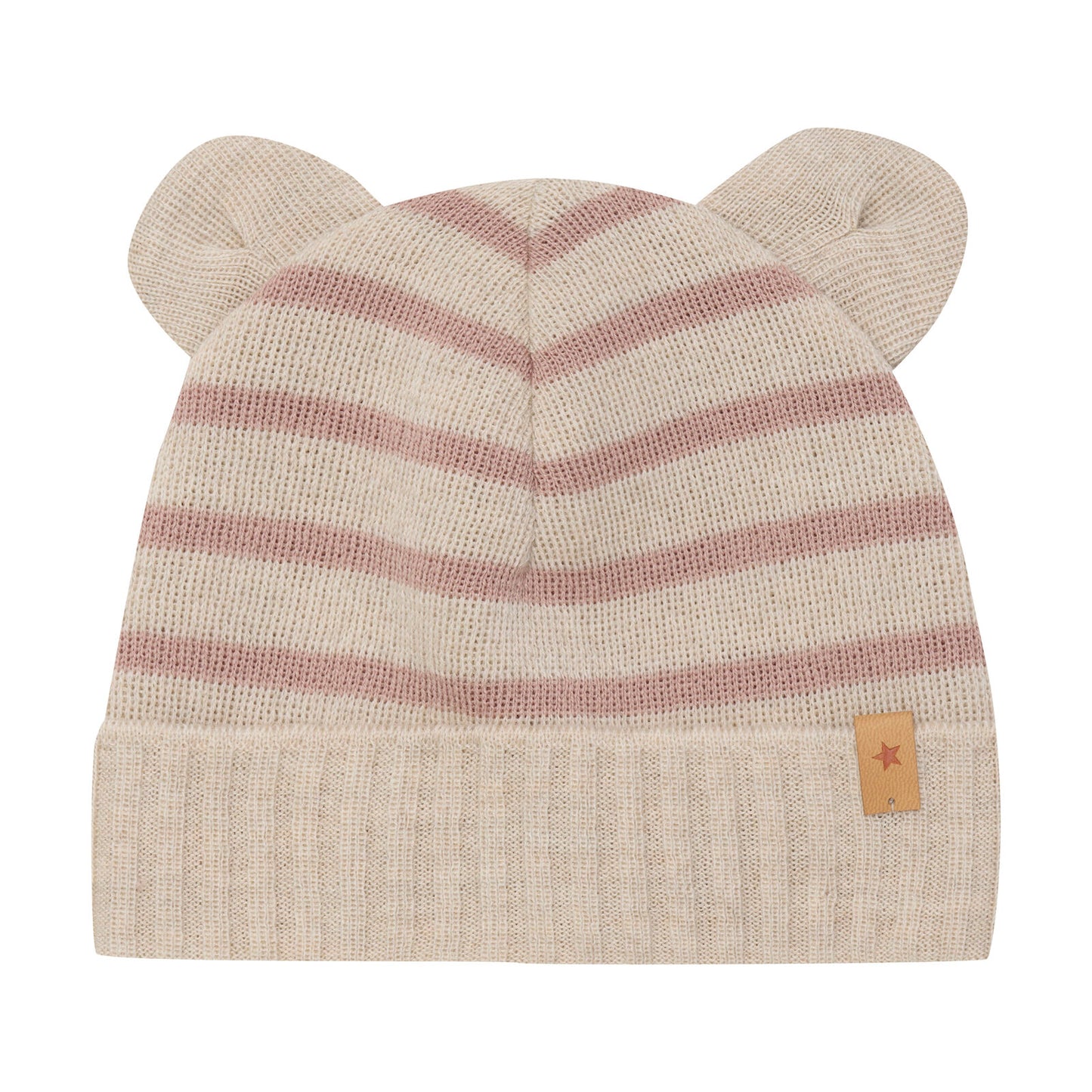 Beanie Ears Stripe Wool Knit