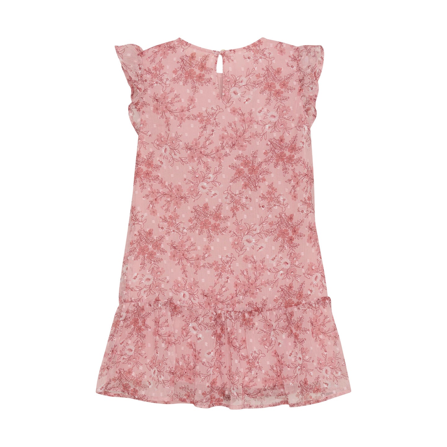 Dress Flower Dobby rosa