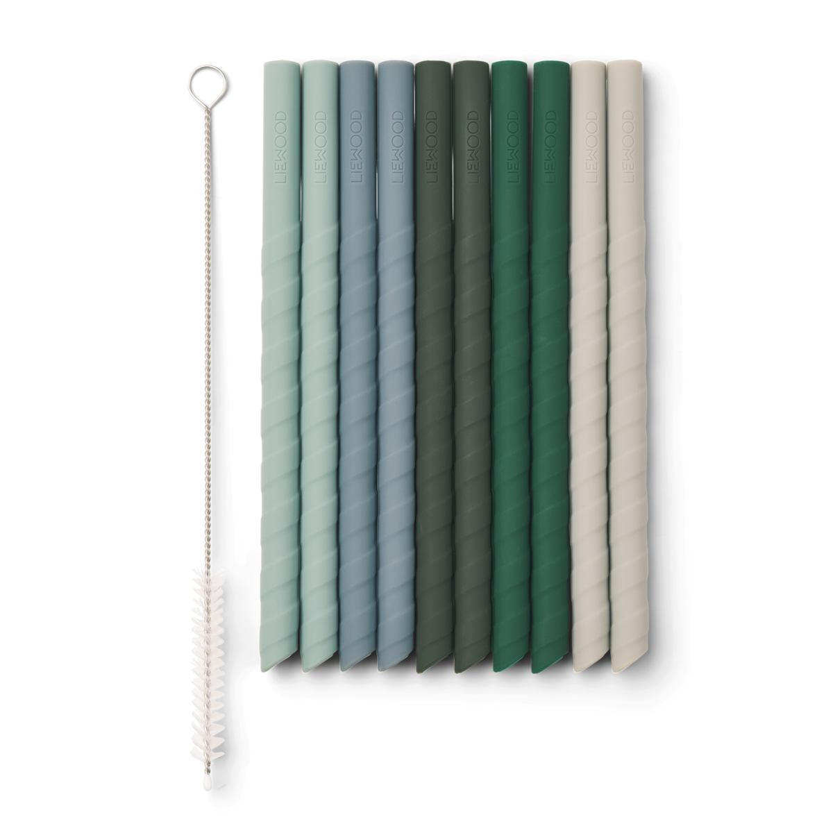 Liewood Silikon-Trinkhalm Timoti Straw 10-Pack Green multi mix