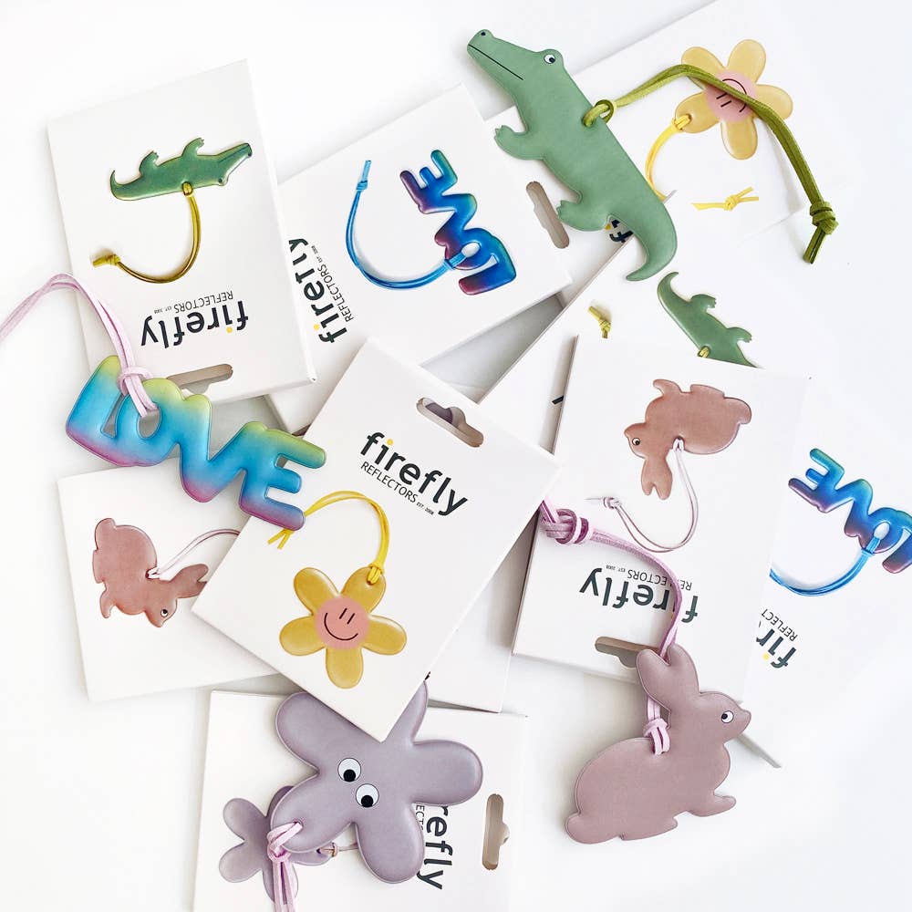 Reflektierende Anhänger für Kinder, Hase