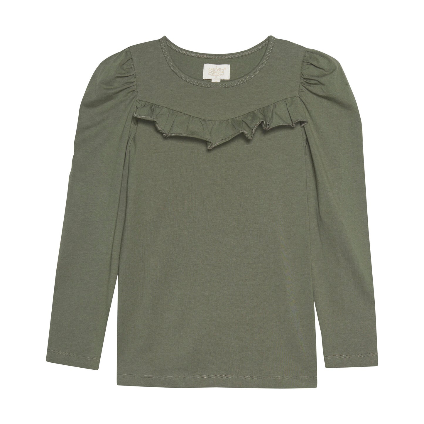 T-shirt Langarm mit Rüschen