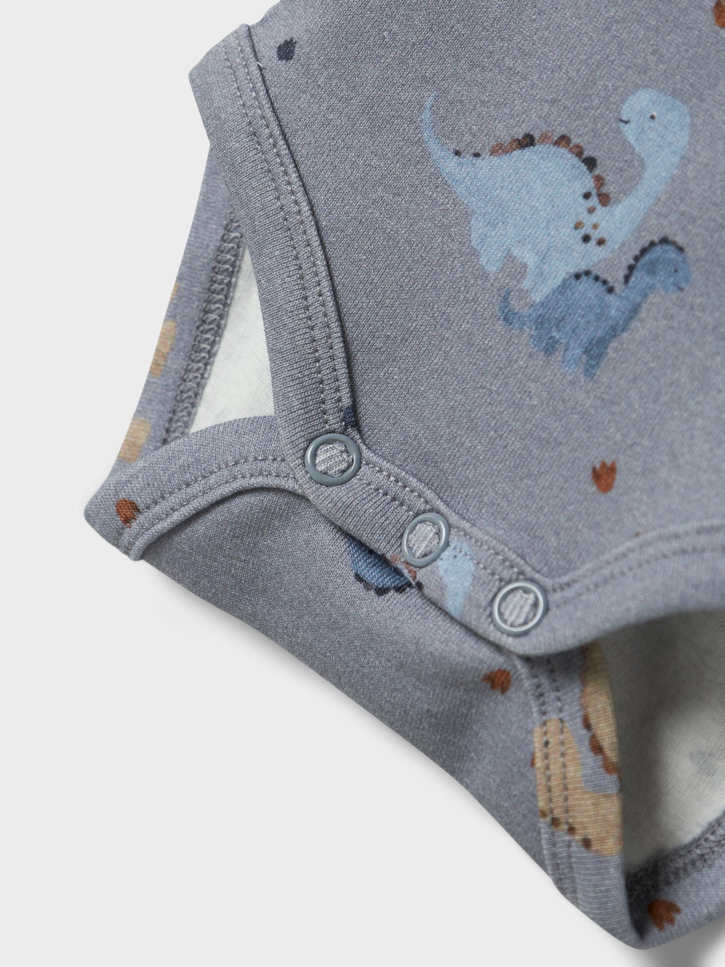 Detailansicht Stoff Baby-Body Tradewinds mit Tiermotiv, Bärechind, Winterthur, Zürich Schweiz