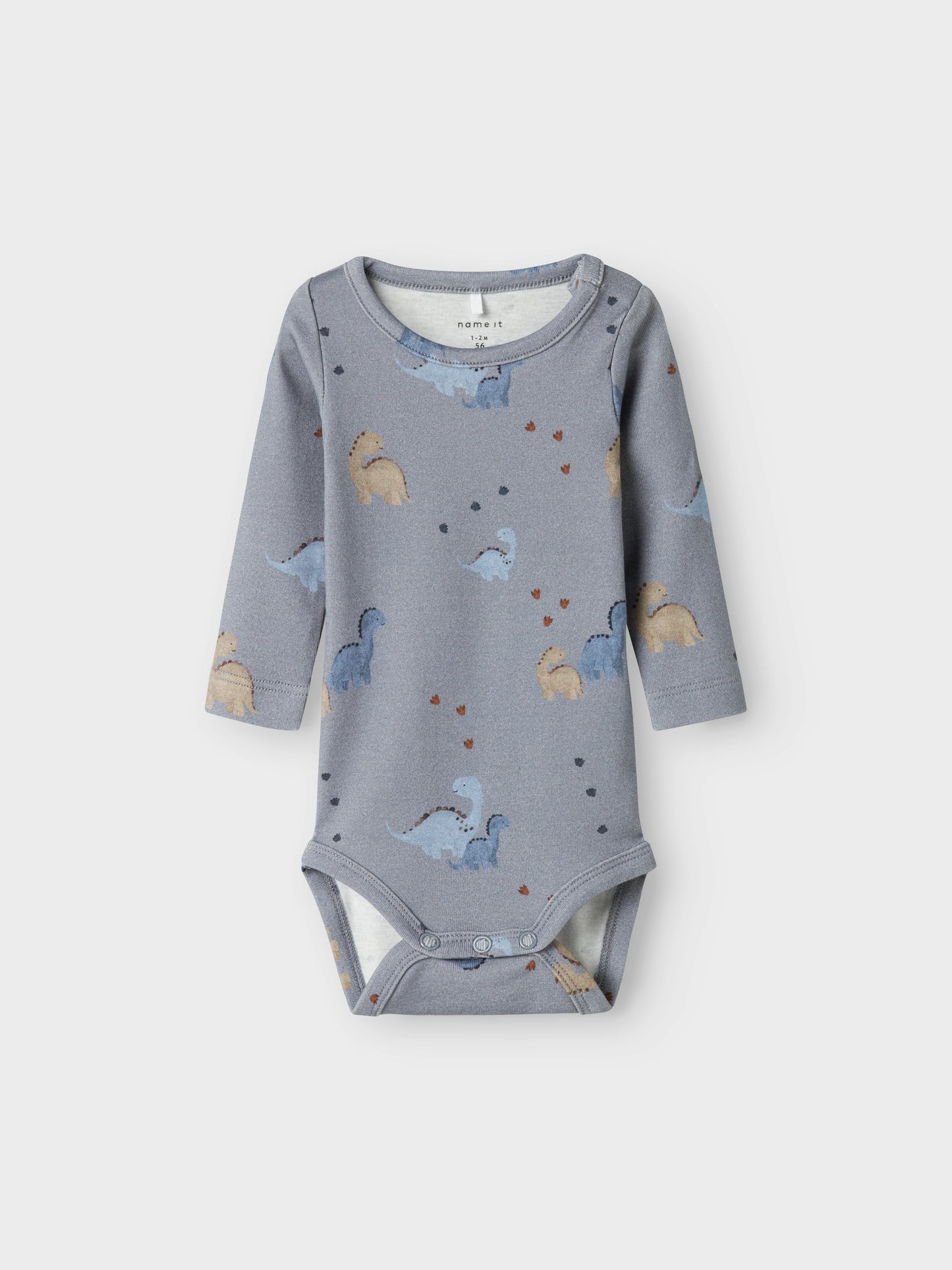 Baby-Body in Tradewinds Grau-Blau mit Tiermotiv, Bärechind, Winterthur, Zürich Schweiz