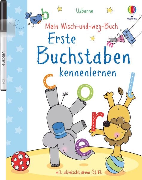 „Wisch und weg Buch erste Buchstaben lernen – Kinderbuch mit abwischbarem Stift bei Bärechind Winterthur“