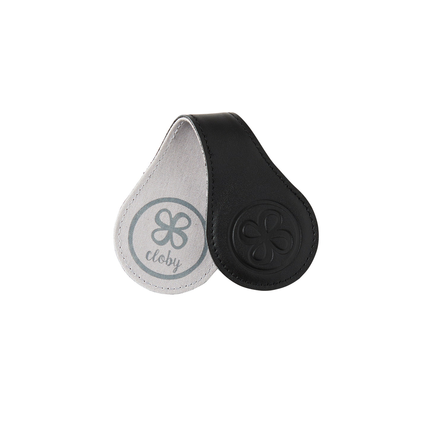 Leder Magnet Clips 2e Set, reflektierend