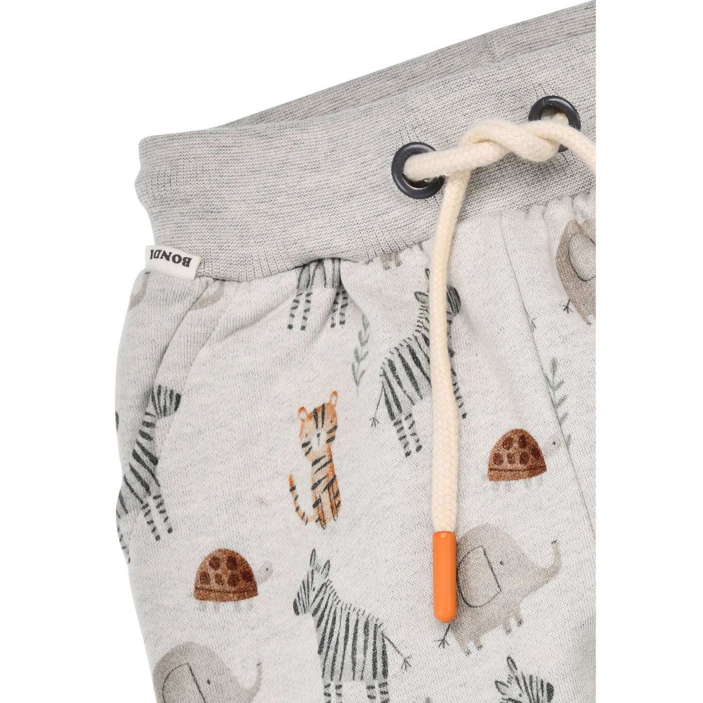 Detailaufnahme Bondi Kinder Laufhose Safariallover – elastischer Bund mit Kordelzug, erhältlich im Bärechind Winterthur Schweiz