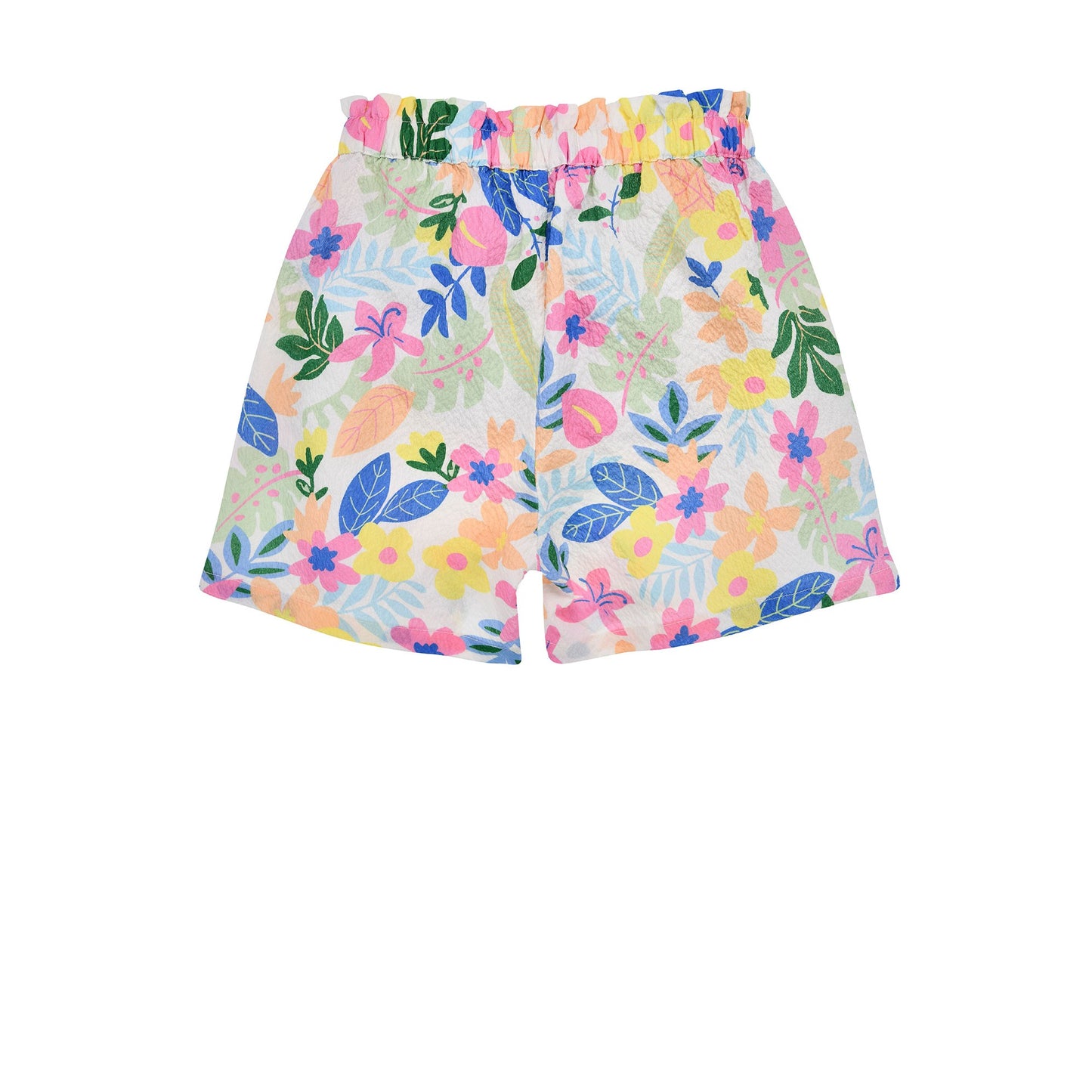 Rückseite der floralen Sommer-Shorts mit aufgesetzten Taschen – Bondi bei Bärechind in Winterthur erhältlich