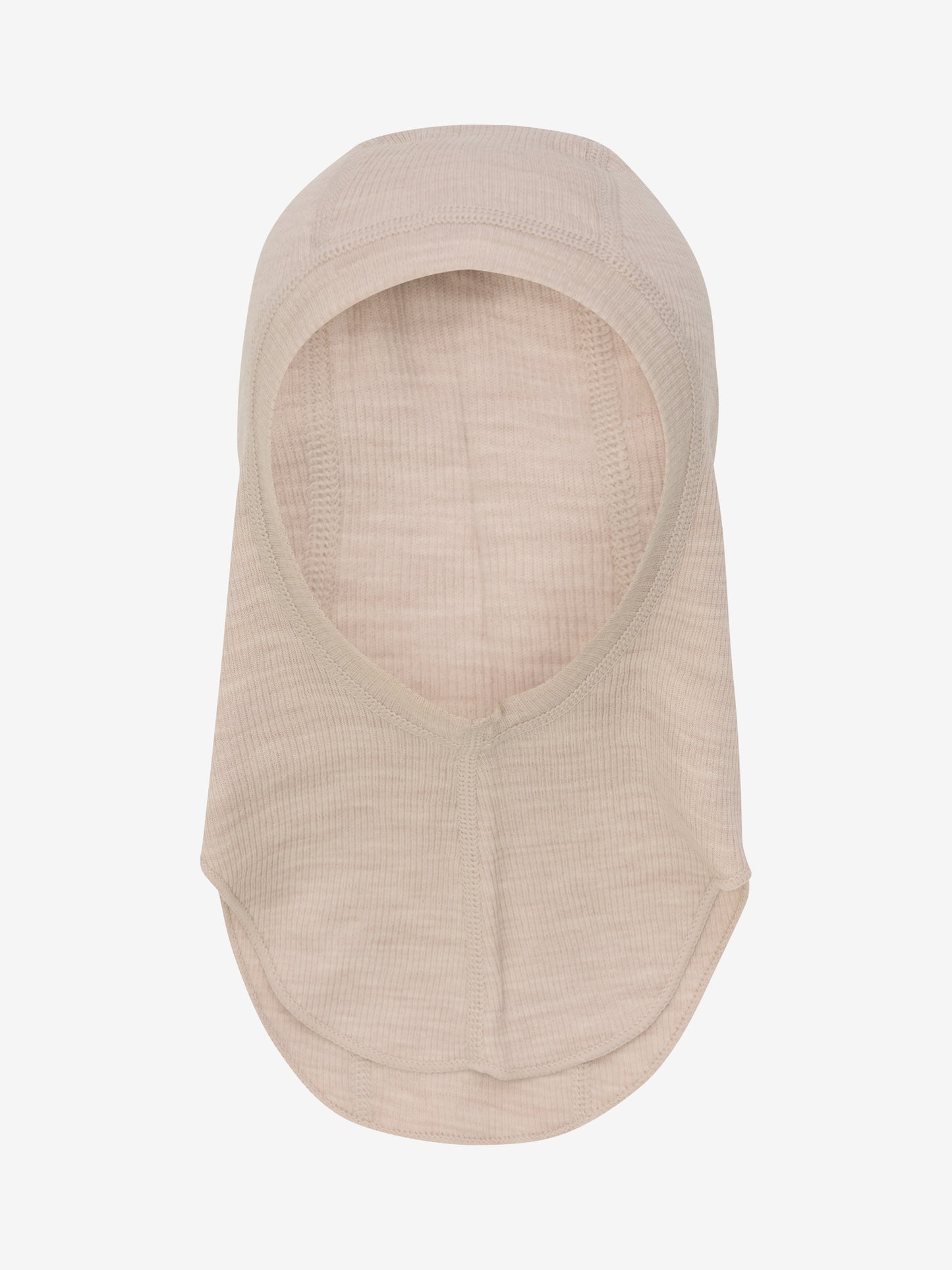 Vorderansicht der doppellagigen CeLaVi Balaclava in Rose Dust – im Bärechind Winterthur, Zürich, Schweiz.