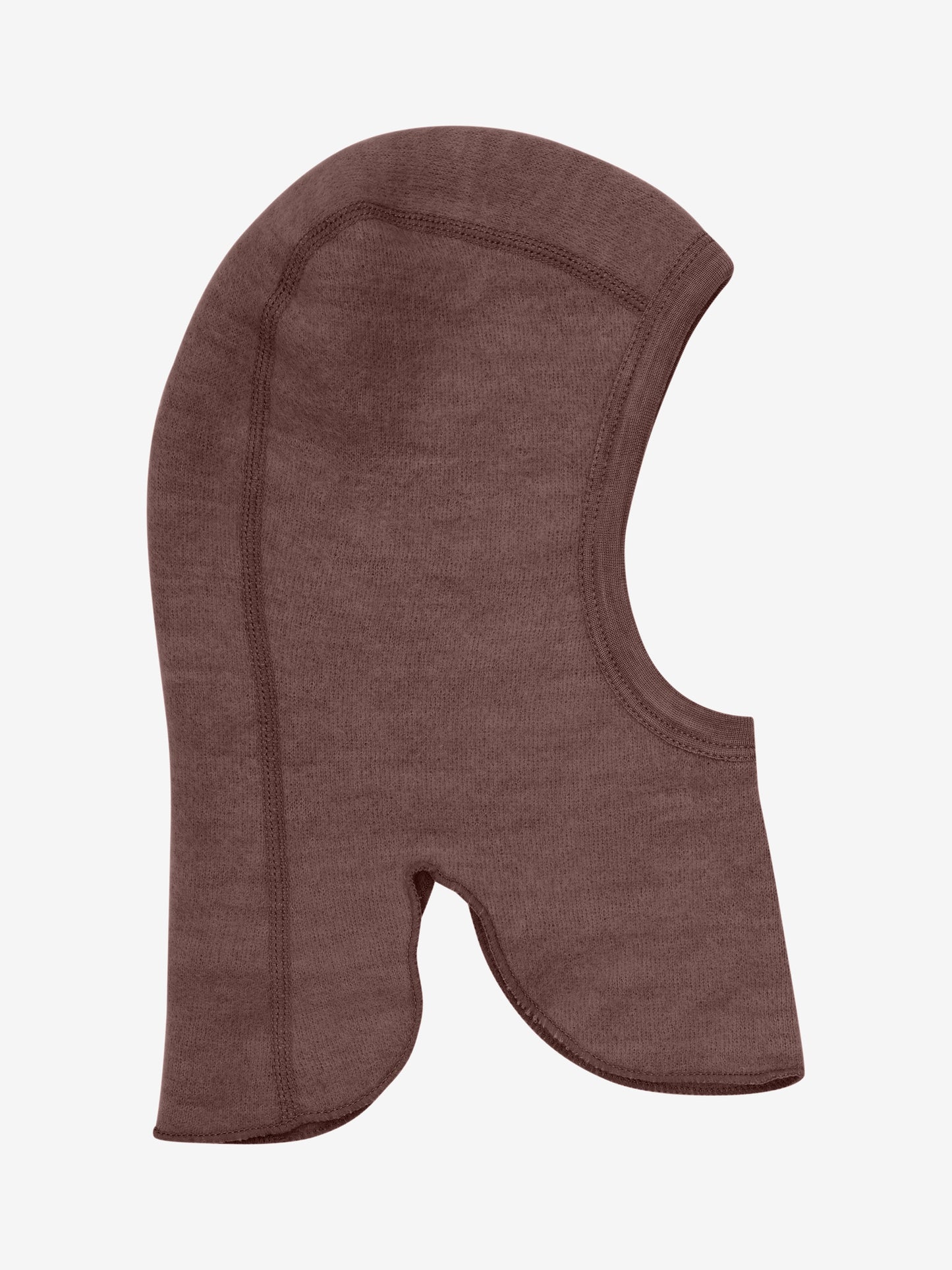 CeLaVi Balaclava aus Wolle in Marron – Vorderansicht, erhältlich im Bärechind in Winterthur, Zürich, Schweiz.