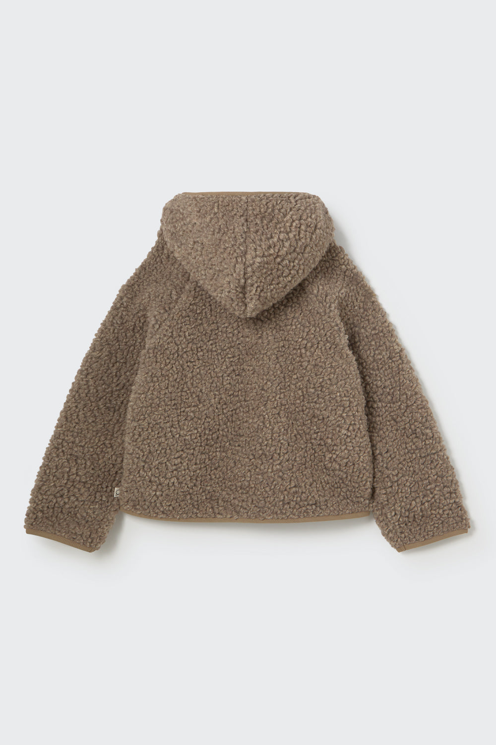 Cozmo Mélange Sherpa Knit Jacket – Rückansicht flachliegend