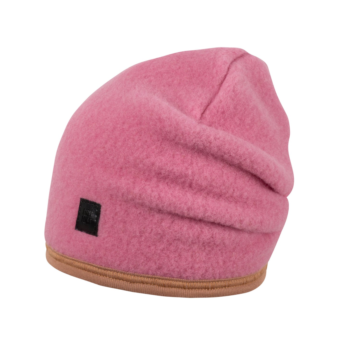 GOTS Kids-Beanie Fleece rosa