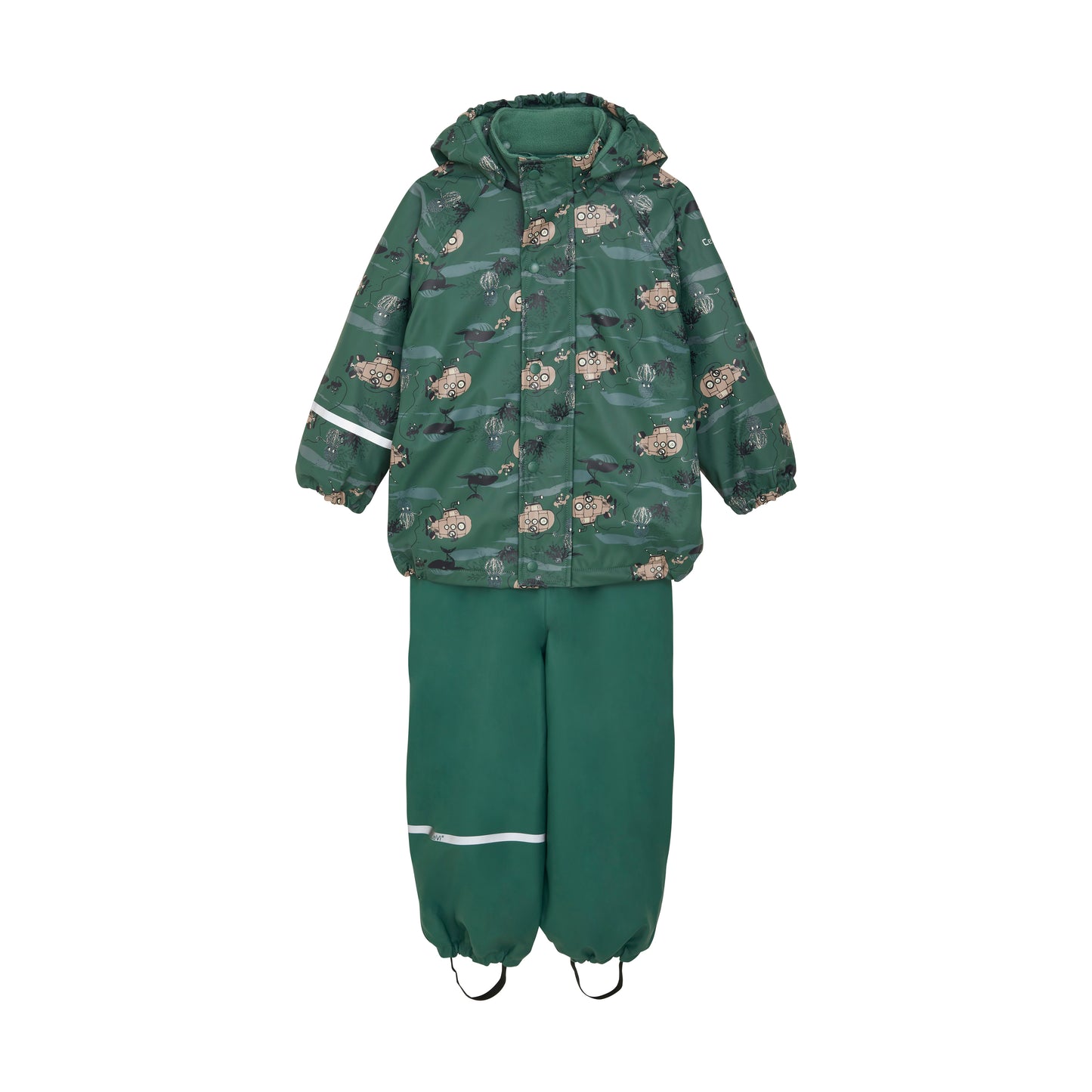 Rainwear Set - AOP, w. fleece