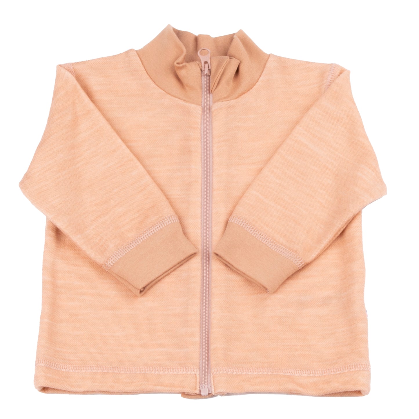 Wolljacke mit Reissverschluss, lachs