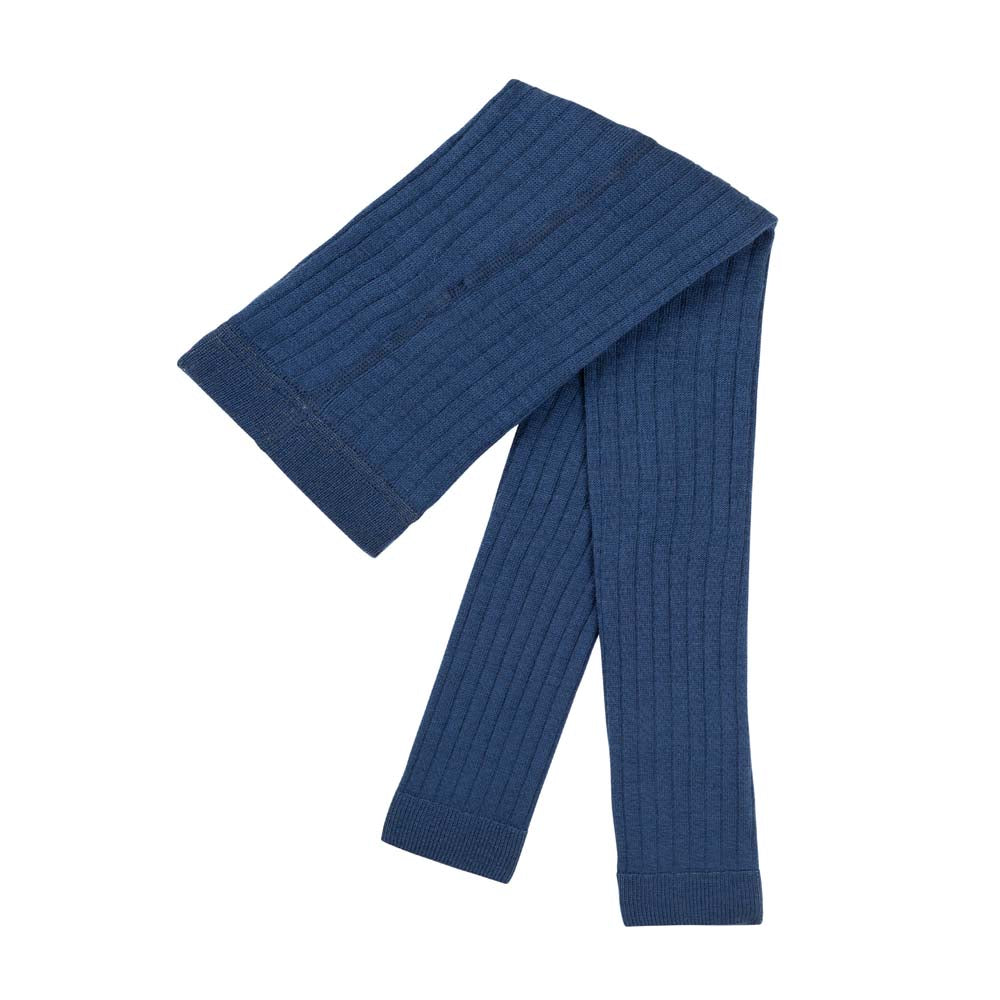 GOTS Merino Leggings, blau