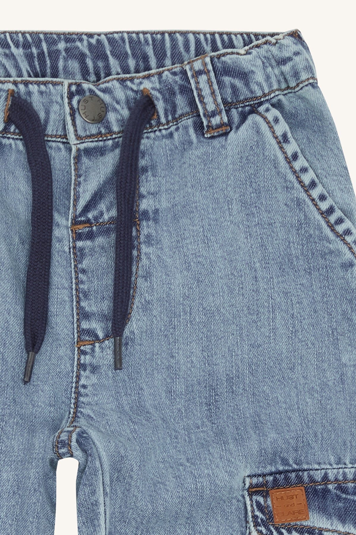 Hust & Claire James Trousers, Washed denim