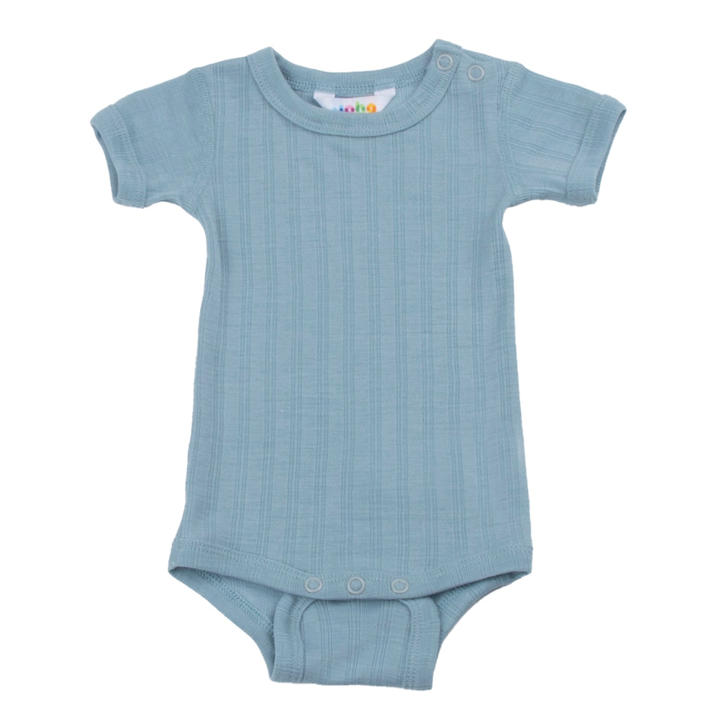 Wolle/Seide Body, blau