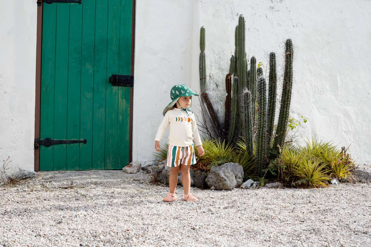 Splash Flap Hat Cactus green